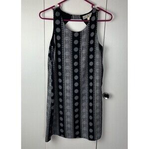 Pink Republic Boho Dress Women’s Size S Black White Sleeveless Lined Beachy NWT